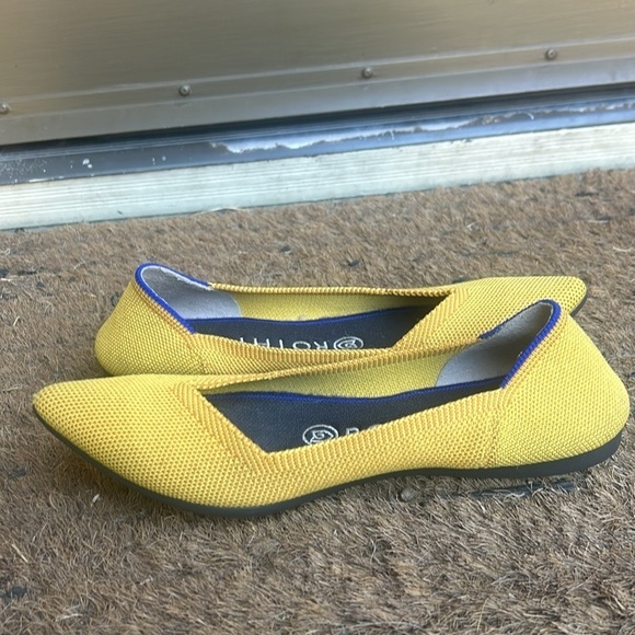 Rothy's the Point Flats Marigold Yellow Size 6 - Picture 6 of 10